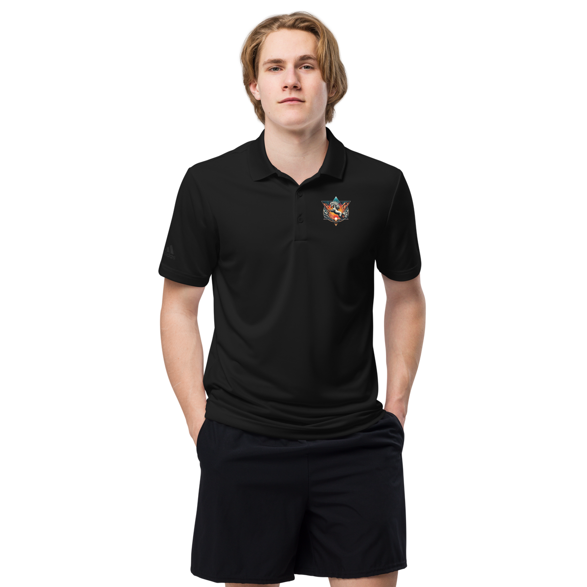 adidas Premium-Polo-Shirt Herren - Wild Horses are Wild