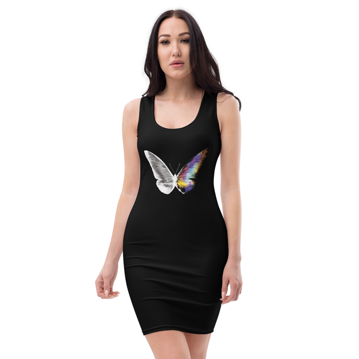 Tube Dress - Toxic Rain, Butterfly