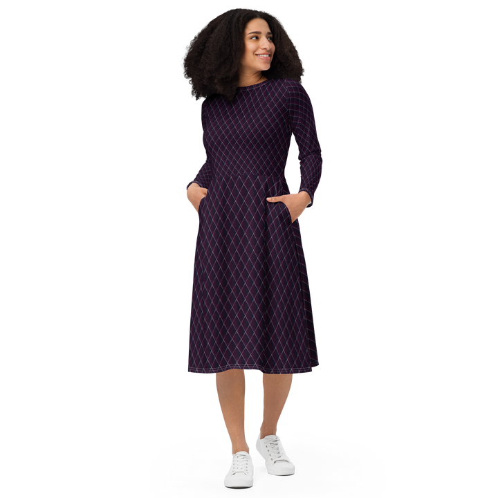 Langärmliges Midikleid - Call on me