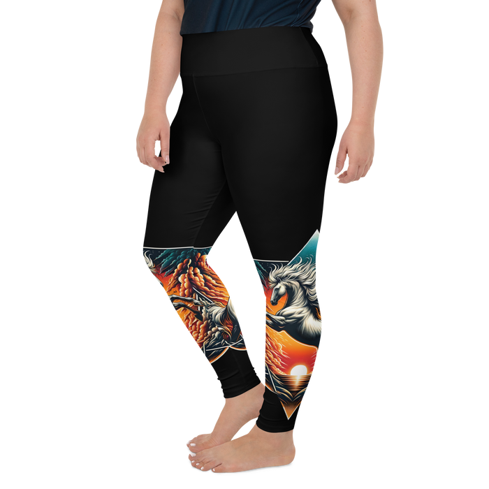 Leggings in Übergröße - Wild Horses are Wild