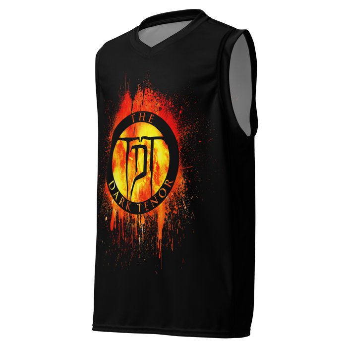 Recyceltes Unisex-Basketballtrikot - Lava Wappen