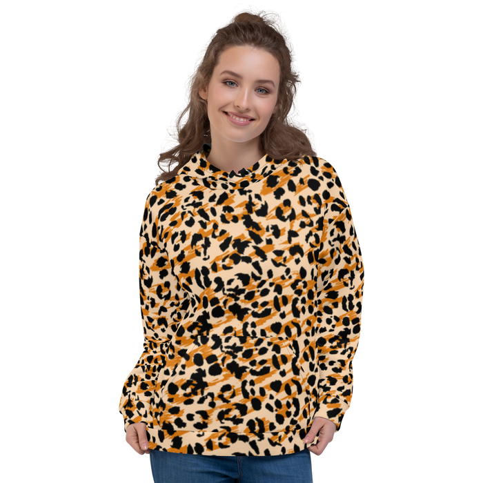 Hættetrøje - leopard