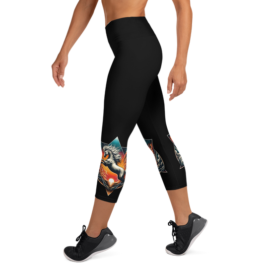Capri-Leggings - Wild Horses are Wild