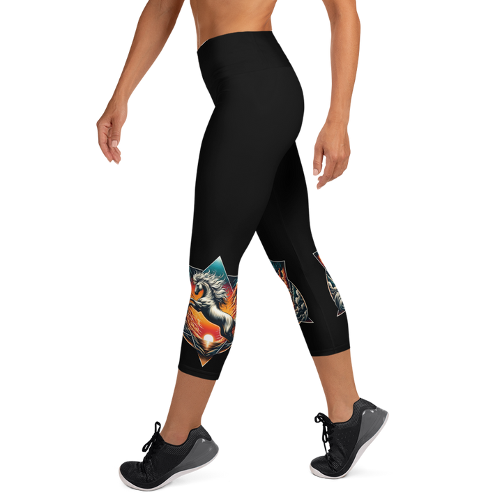 Capri leggings - Wild Horses are Wild