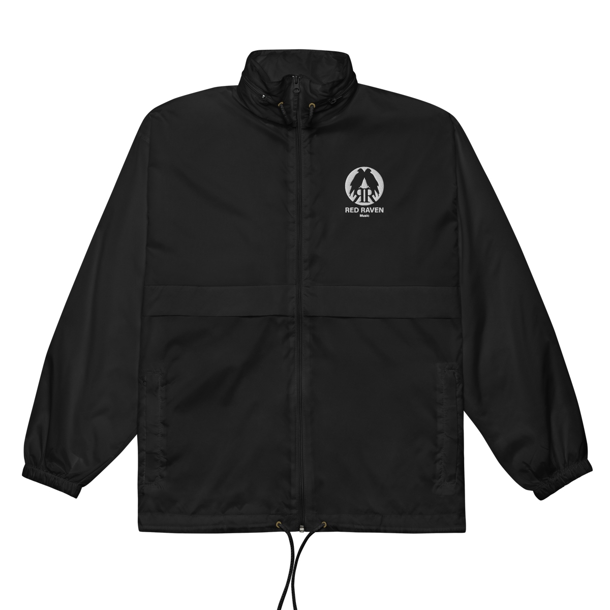 Unisex windbreaker - Red Raven, silver
