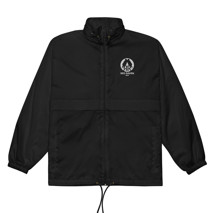 Unisex-Windbreaker - Red Raven, silber