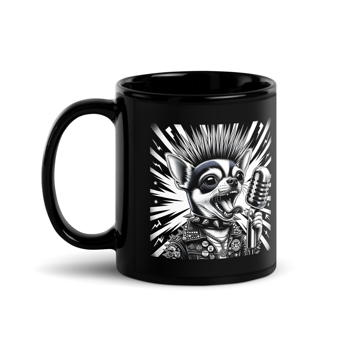Black glossy mug - Gizmo RoXX Sings
