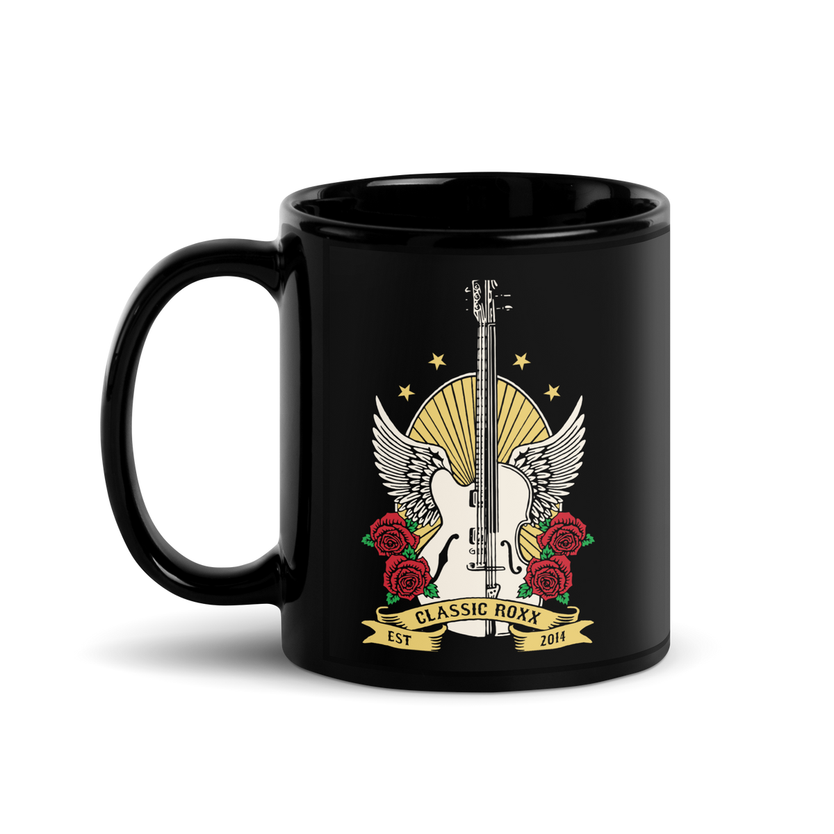Black glossy mug - Guitar & Cello RoXX