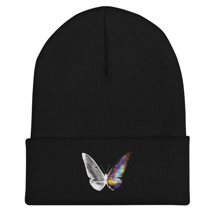Beanie - bestickt, Toxic Rain, Schmetterling
