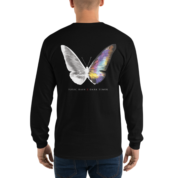 Long-sleeved shirt for men - Toxic Rain, Madame Butterfly, Butterfly