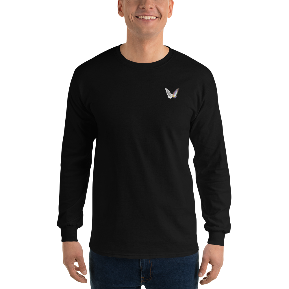 Long-sleeved shirt for men - Toxic Rain, Madame Butterfly, Butterfly