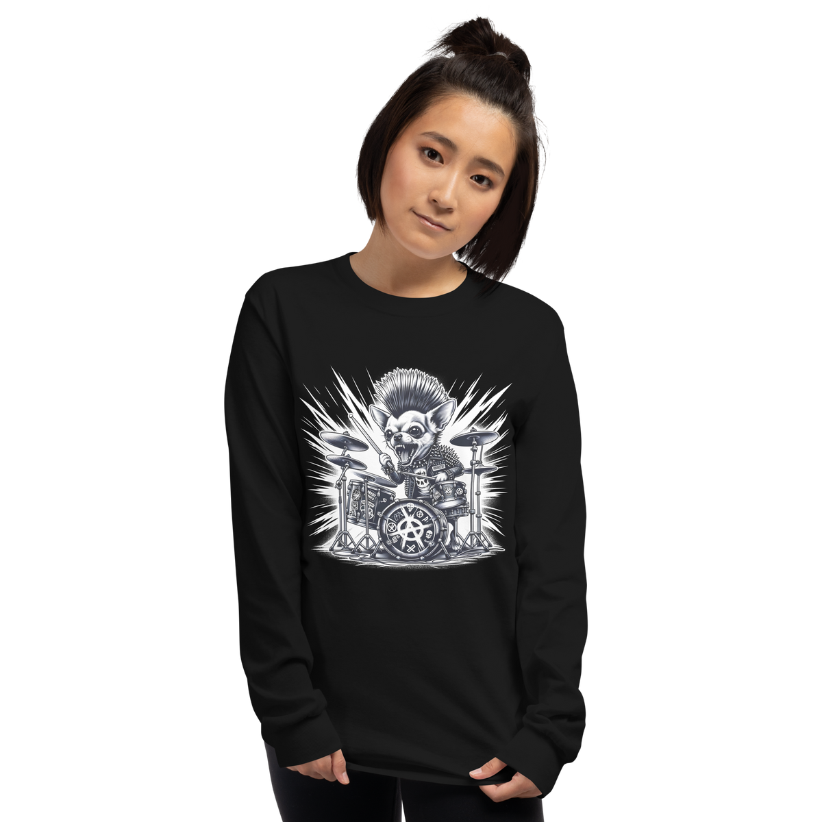 Langarmshirt Damen - Gizmo RoXX Drumer