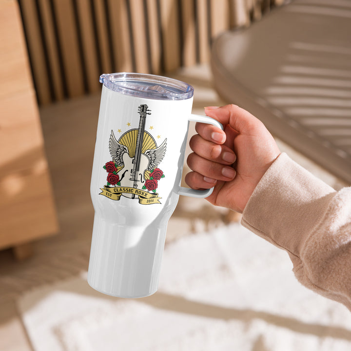 Travel mug with handle - Guitar & Cello RoXX
