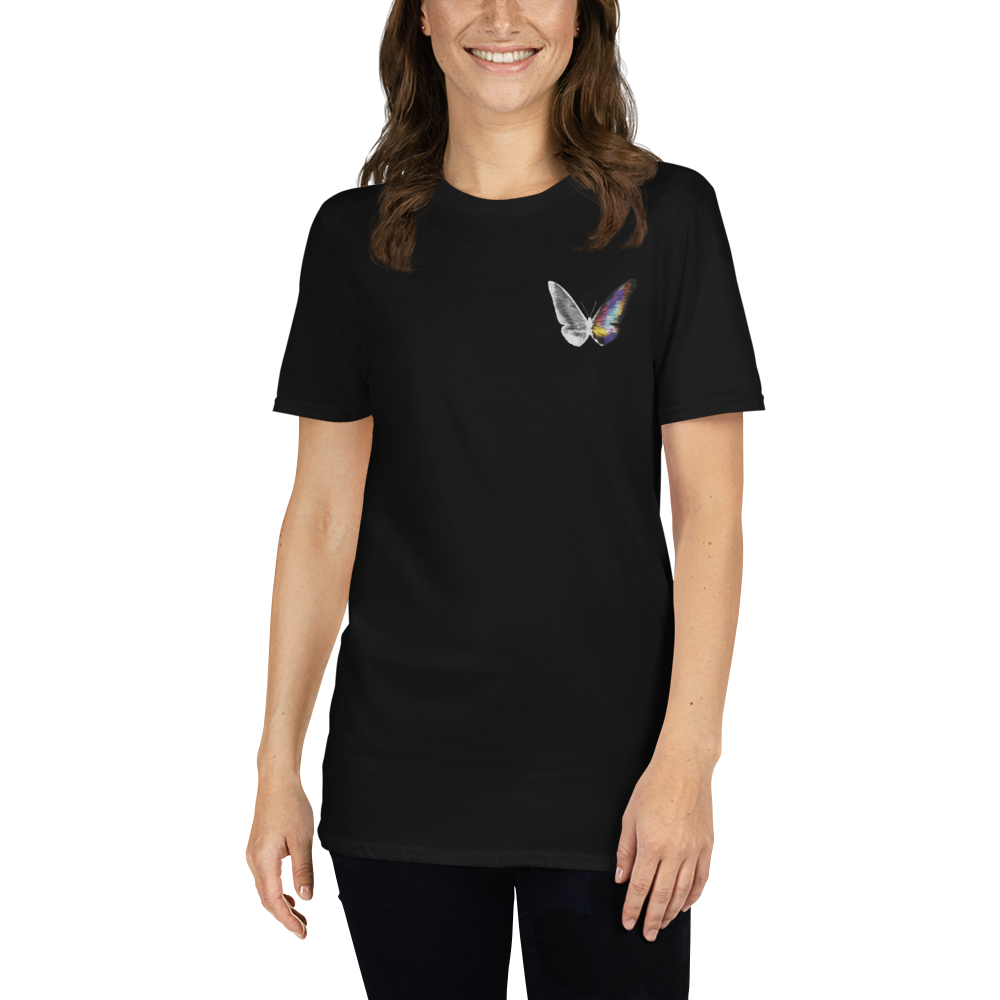 T-Shirt Women - Embroidery Butterfly, Madame Butterfly