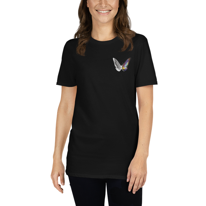 T-Shirt Damen - Stick Schmetterling, Madame Butterfly