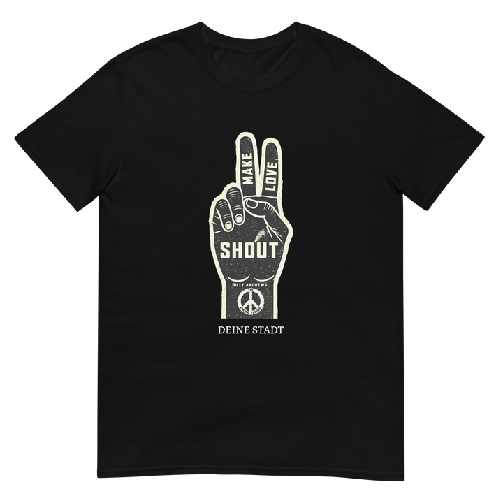 Kortærmet unisex T-shirt - Shout (kan personliggøres)