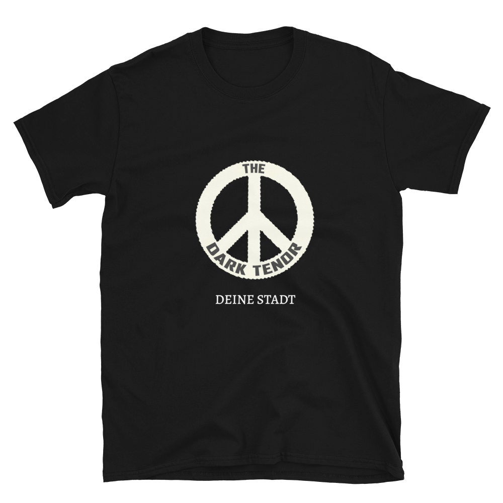Kurzärmeliges Unisex-T-Shirt - Peace (personalisierbar)