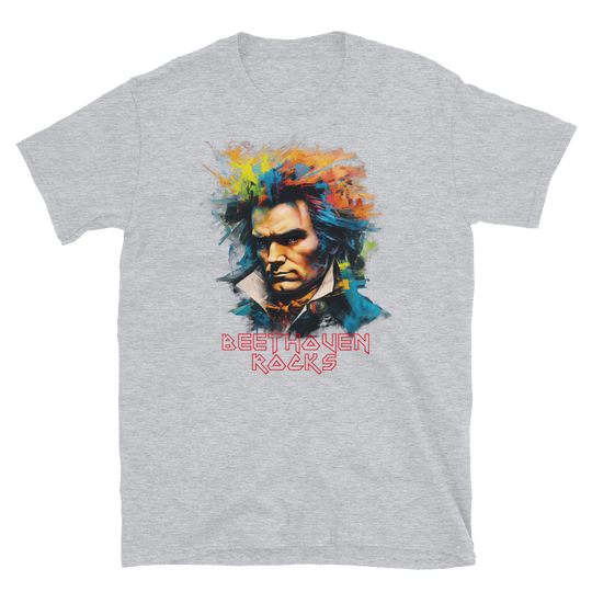 Herre T-shirt - Beethoven Rocks, Ode to Joy