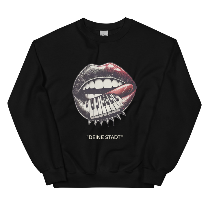 Unisex sweater - Bitter Sweet Kiss (personliggørbar)