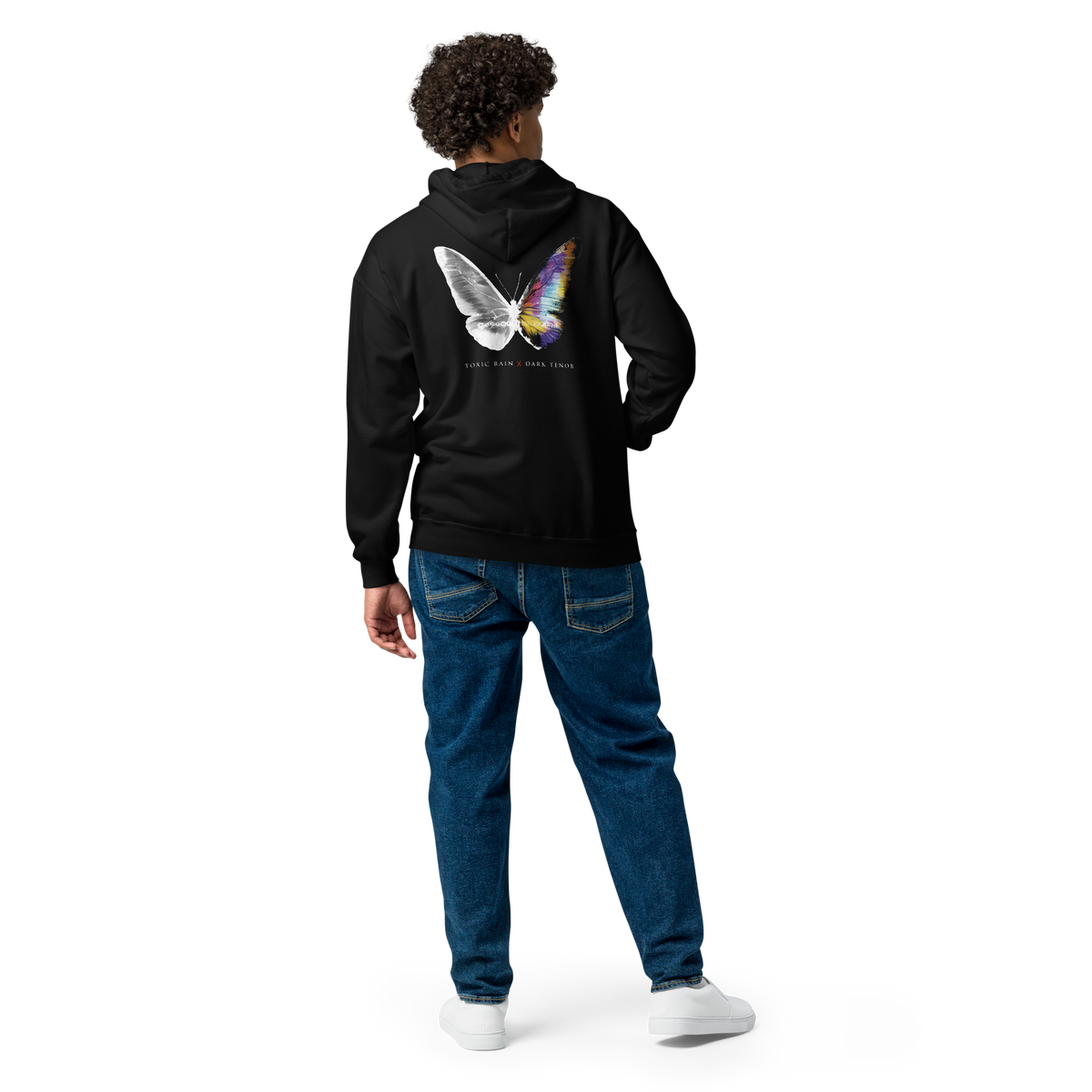 Lynlås HOODIE herre - GIFTIG REGN, MADAME BUTTERFLY, BUTTERFLY