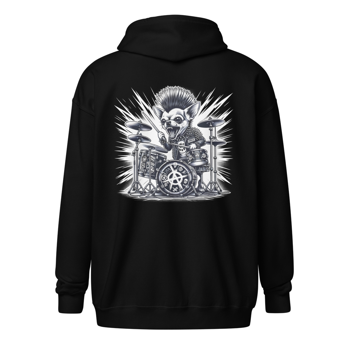 Zipper Hoodie Damen - Gizmo RoXX Drums