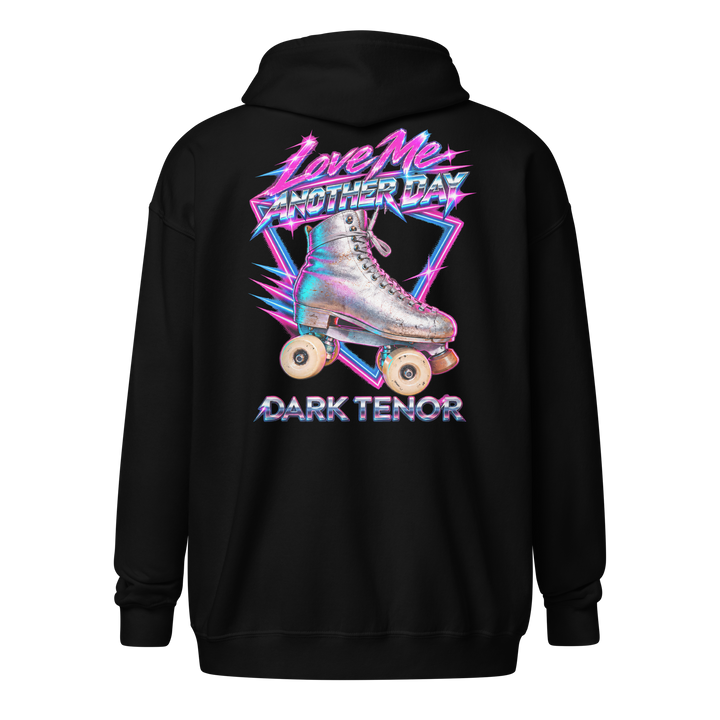 Zipper Hoodie Damen: Love Me Another Day – Neon-Dreieck