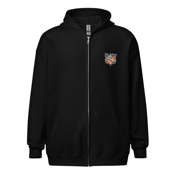 Zipper Hoodie Herren - Wild Horses are Wild