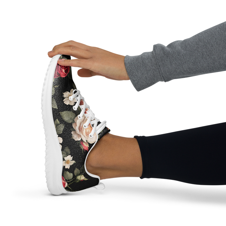 Turnschuhe Damen - Vintage Roses, schwarz