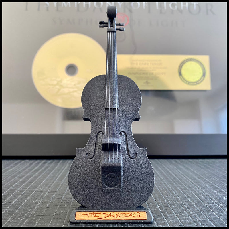 Andrews Deko Violine - 3D gedruckt, matt schwarz