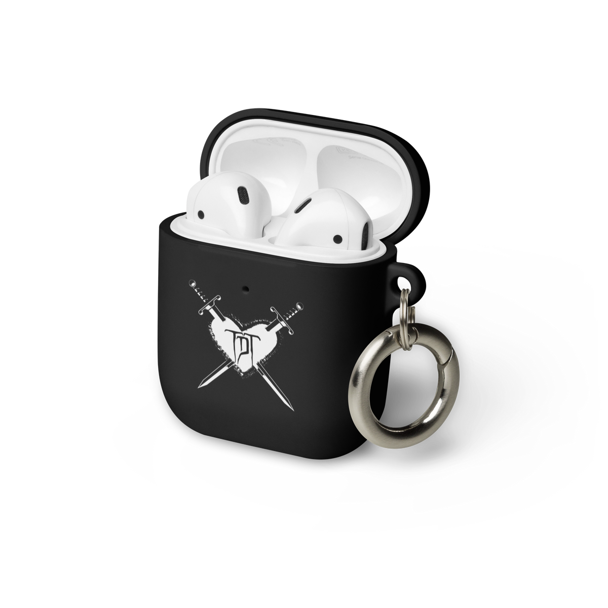 AirPods-etui - PARADOX, SLANGE & SVERD OG HJERTE & DOLK (BRODERET)