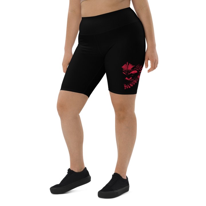 Cycling shorts women - Now I Am Stronger, Darker Hearts, black