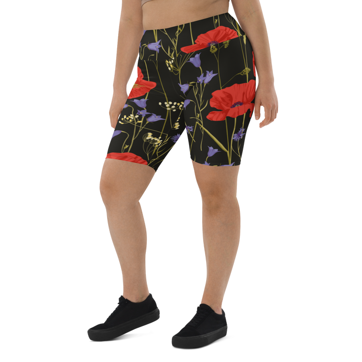 Cycling shorts women - poppies