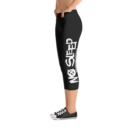 Capri leggings - No Sleep (Nessun Dorma), black