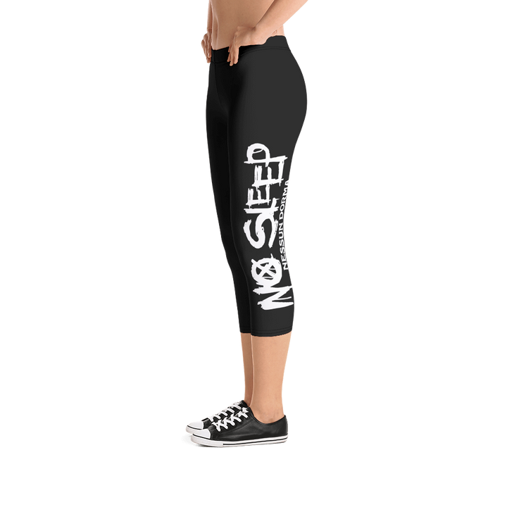 Capri leggings - No Sleep (Nessun Dorma), black