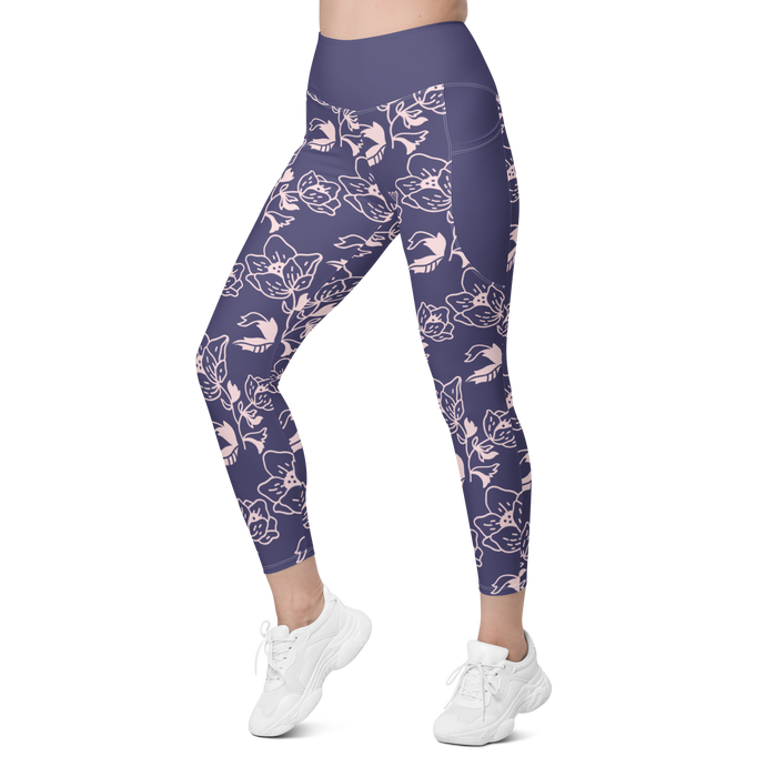 Leggings with pockets - Flora & Fauna