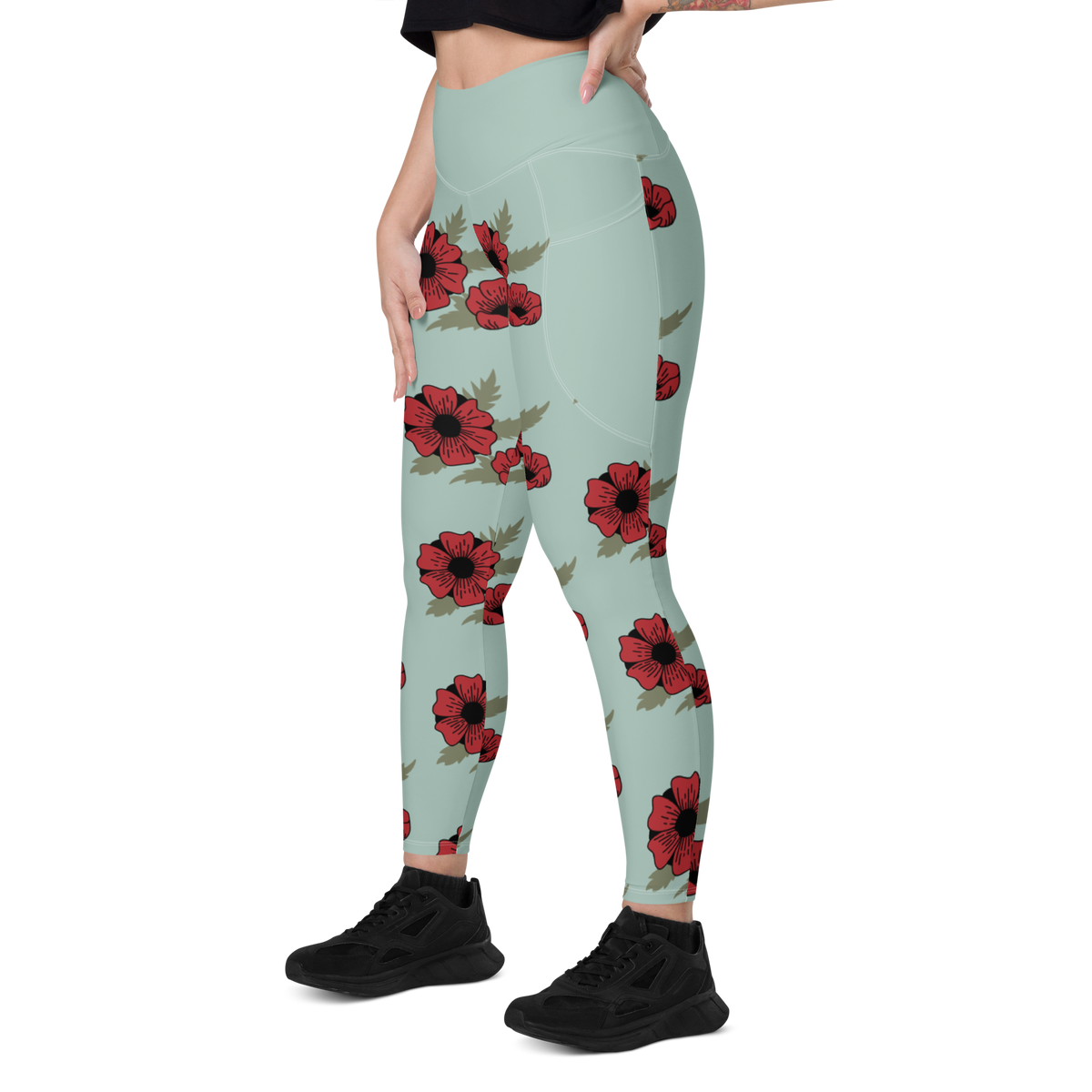 Leggings with pockets - Flora & Fauna 3