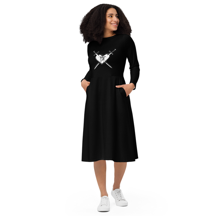 Long sleeve midi dress - Paradox, Heart & Dagger