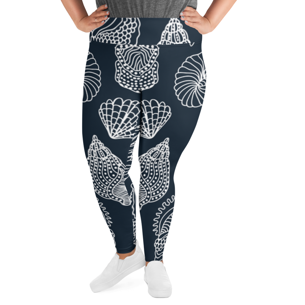Leggings in Übergröße - Muscheln