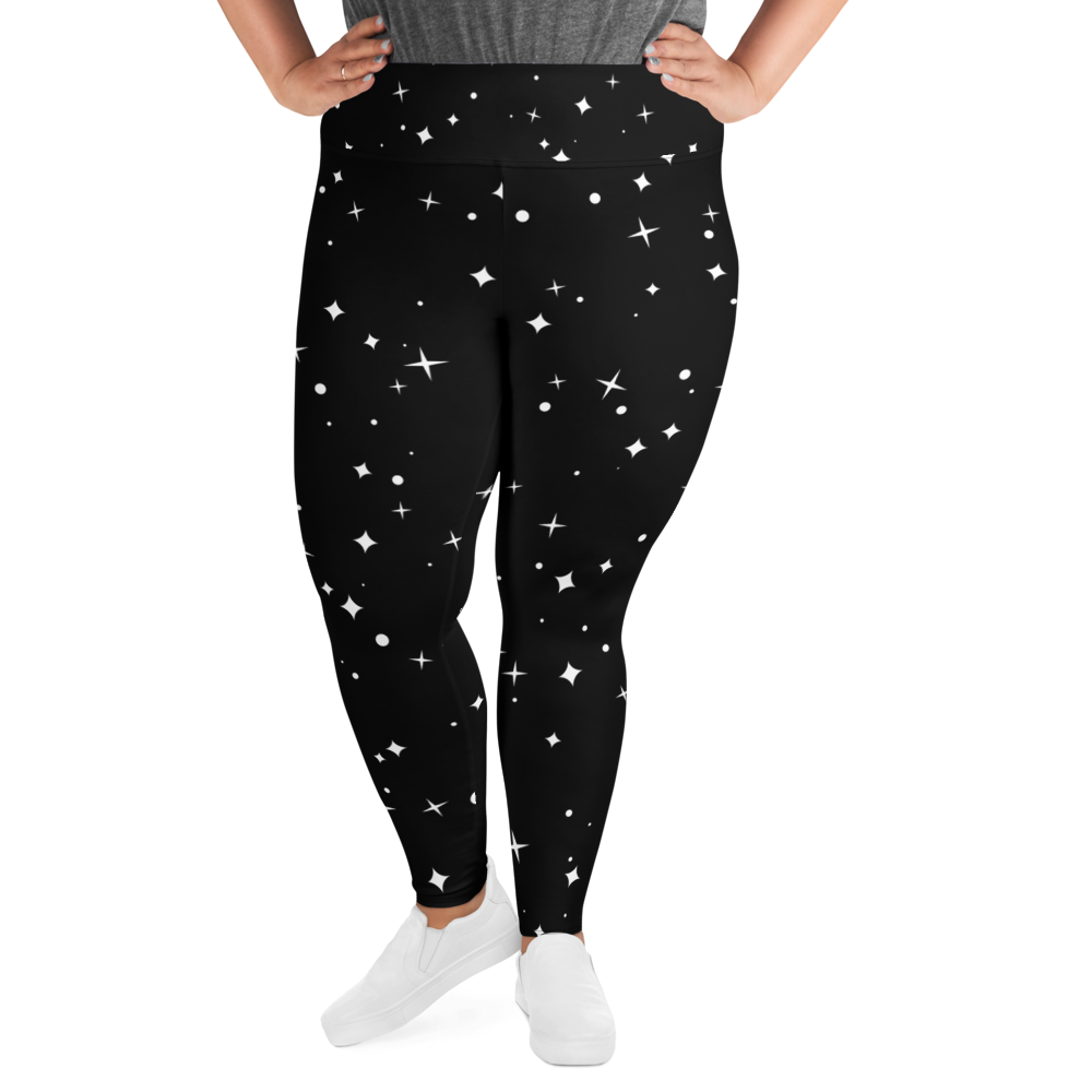 Plus size leggings - Himmel fuld af stjerner