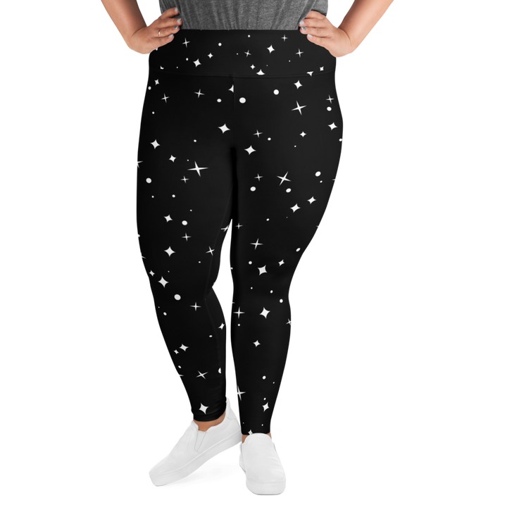 Plus size leggings - Himmel fuld af stjerner