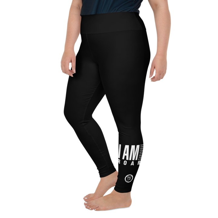 Leggings in Übergröße - I am (Roar 2.0), Weiss
