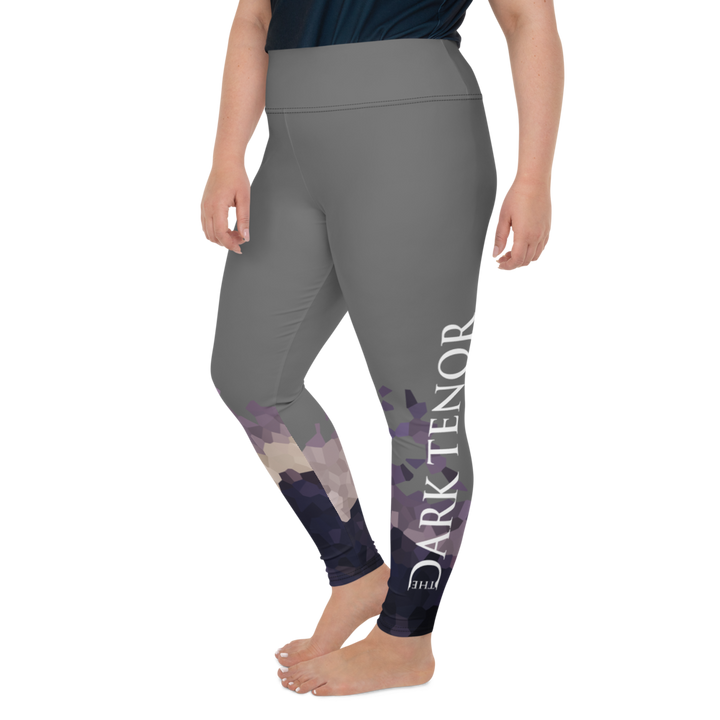 Leggings in Übergröße - Ultraviolet Hearts, anthrazit