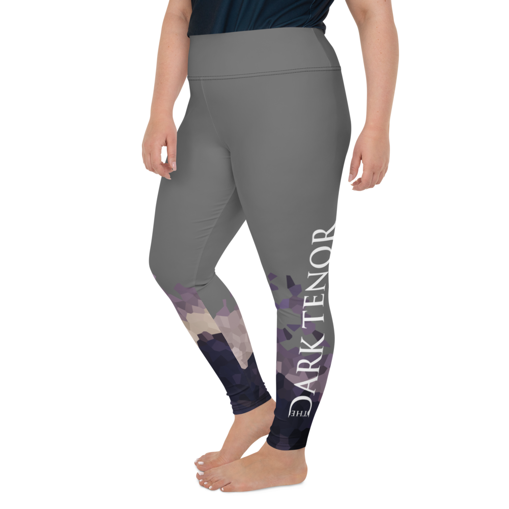 Leggings in Übergröße - Ultraviolet Hearts, anthrazit