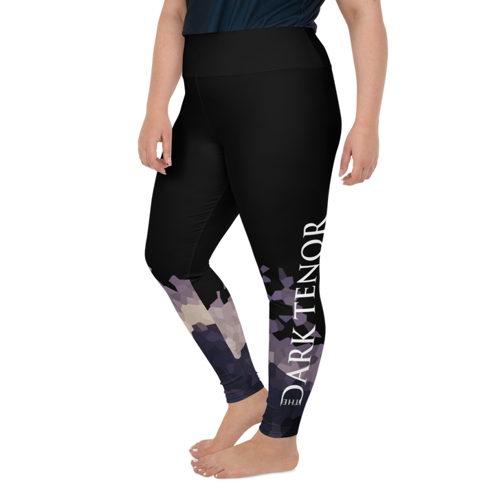 Leggings in Übergröße - Ultraviolet Hearts, schwarz