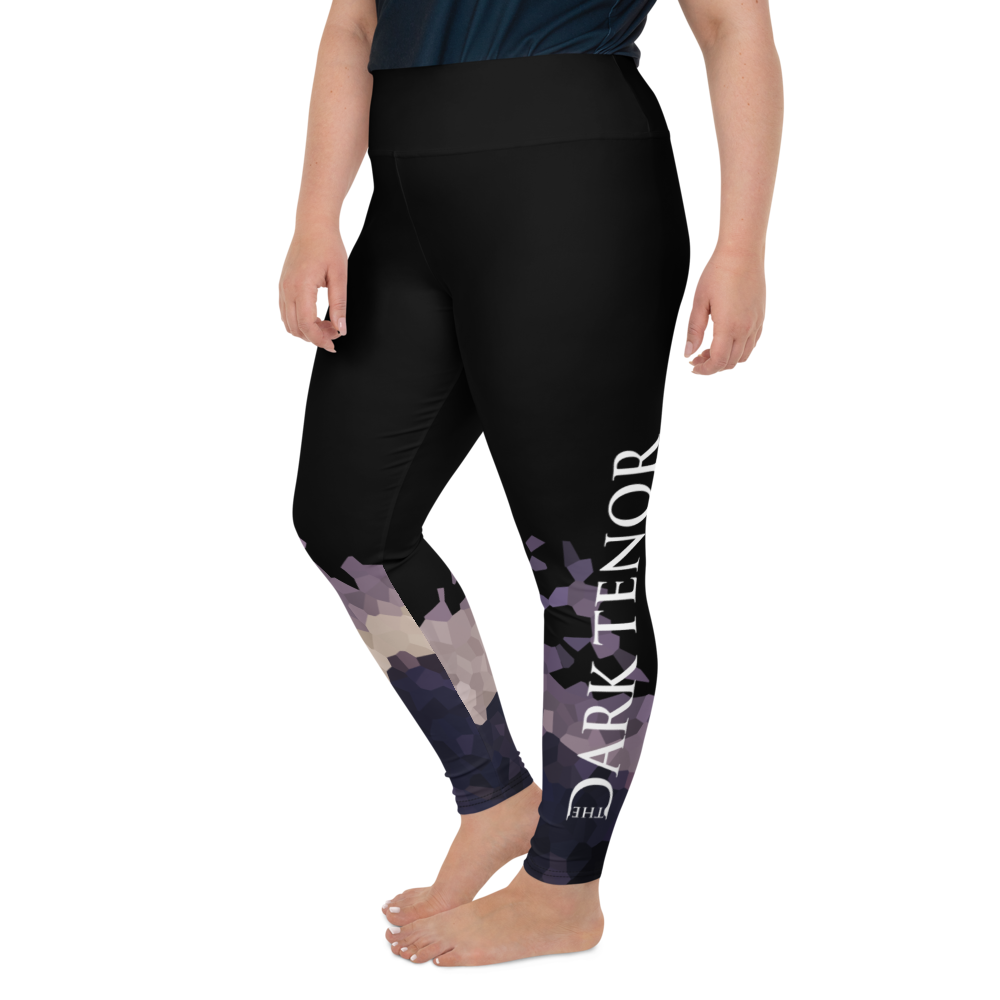 Leggings in Übergröße - Ultraviolet Hearts, schwarz