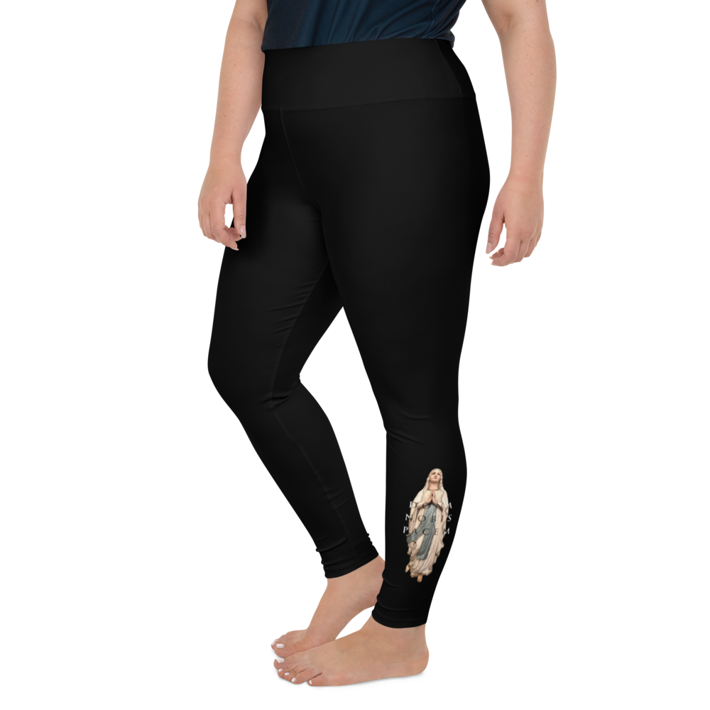 Plus Size Leggings - Dona Nobis Pacem, Ultraviolet Hearts