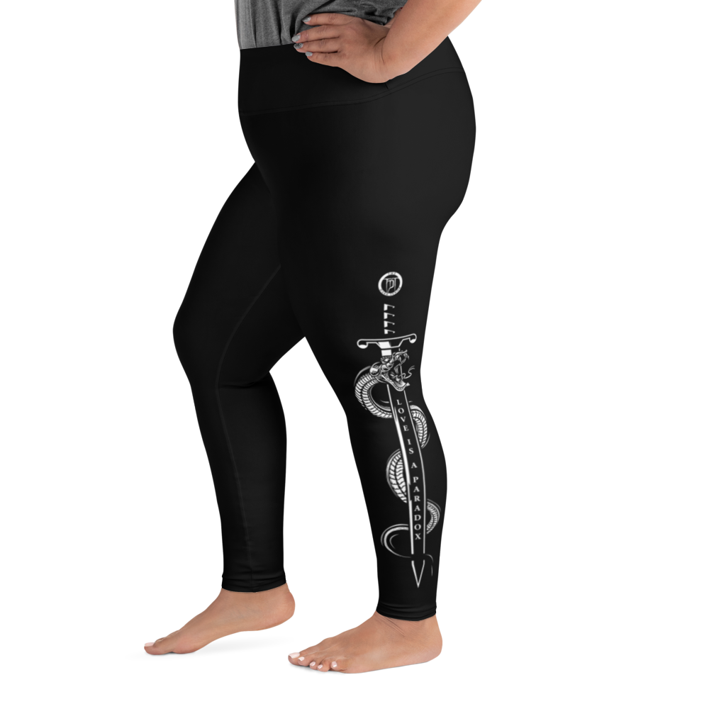 Plus Size Leggings - Paradox, Snake & Sword