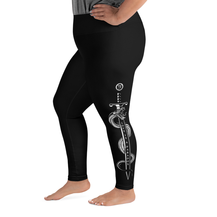 Plus Size Leggings - Paradox, Snake & Sword