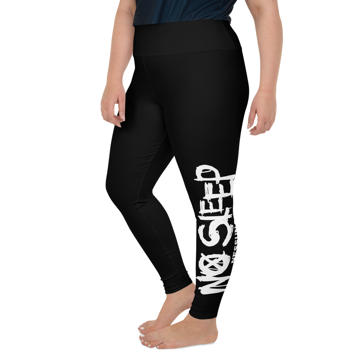 Plus Size Leggings - No Sleep (Nessun Dorma), black