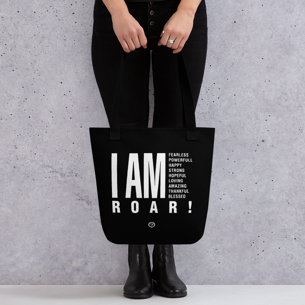 Tragetasche - I am (Roar 2.0), Weiss